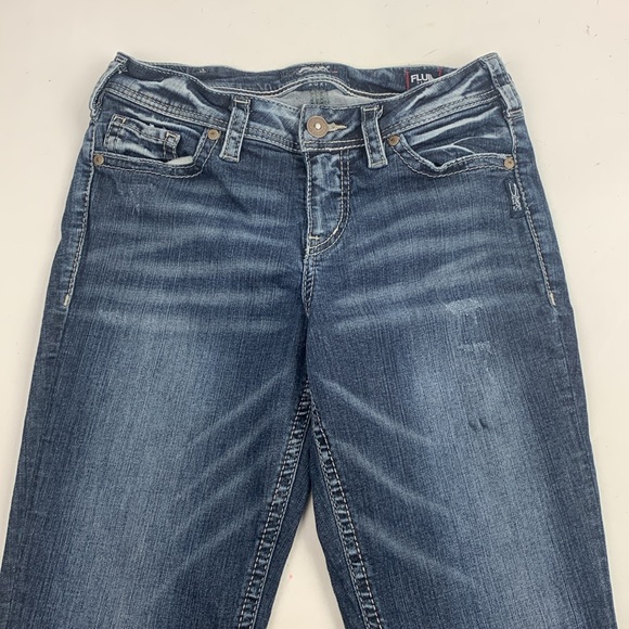 Silver Jeans Suki High Slim Bootcut Fluid Denim Jeans Size 30 Long Inseam - Picture 8 of 16